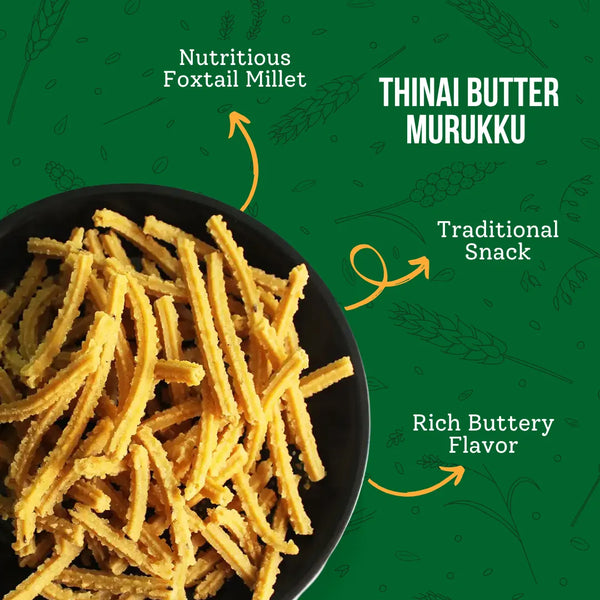 Thinai Butter Murukku ( Foxtail Millet )200g