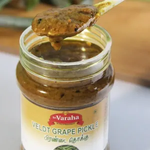 SriVaraha Foods Veldt Grape Pickle Pirandai Thokku Oorugai பிரண்டை தொக்கு